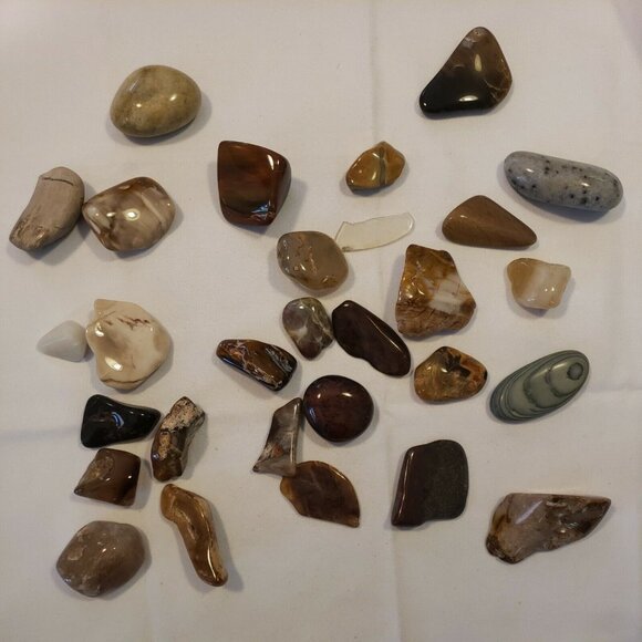 Tumbled Stones Lot Polished Rocks Hobbyist 7 Lbs+ Bulk Crystal Healing Reiki Gem - Picture 5 of 12